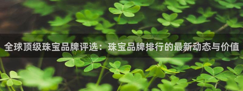 新宝堂新会陈皮5年：全球顶级珠宝品牌评选：珠宝品牌排行的最新动态与价值