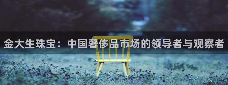 新5宝：金大生珠宝：中国奢侈品市场的领导者与观察者