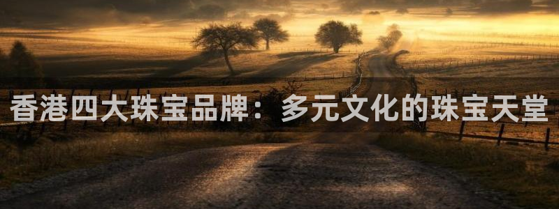 新宝5黑：香港四大珠宝品牌：多元文化的珠宝天堂